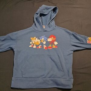 Old Navy Blue Kids Hoodie with Cartoon Characters